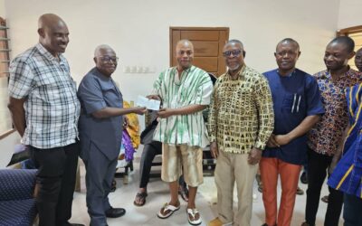 Donation Of Gafics Of Cash Towards Medical Equipment To Mepe Health Center And Used Clothing To Mepe Developmet Association